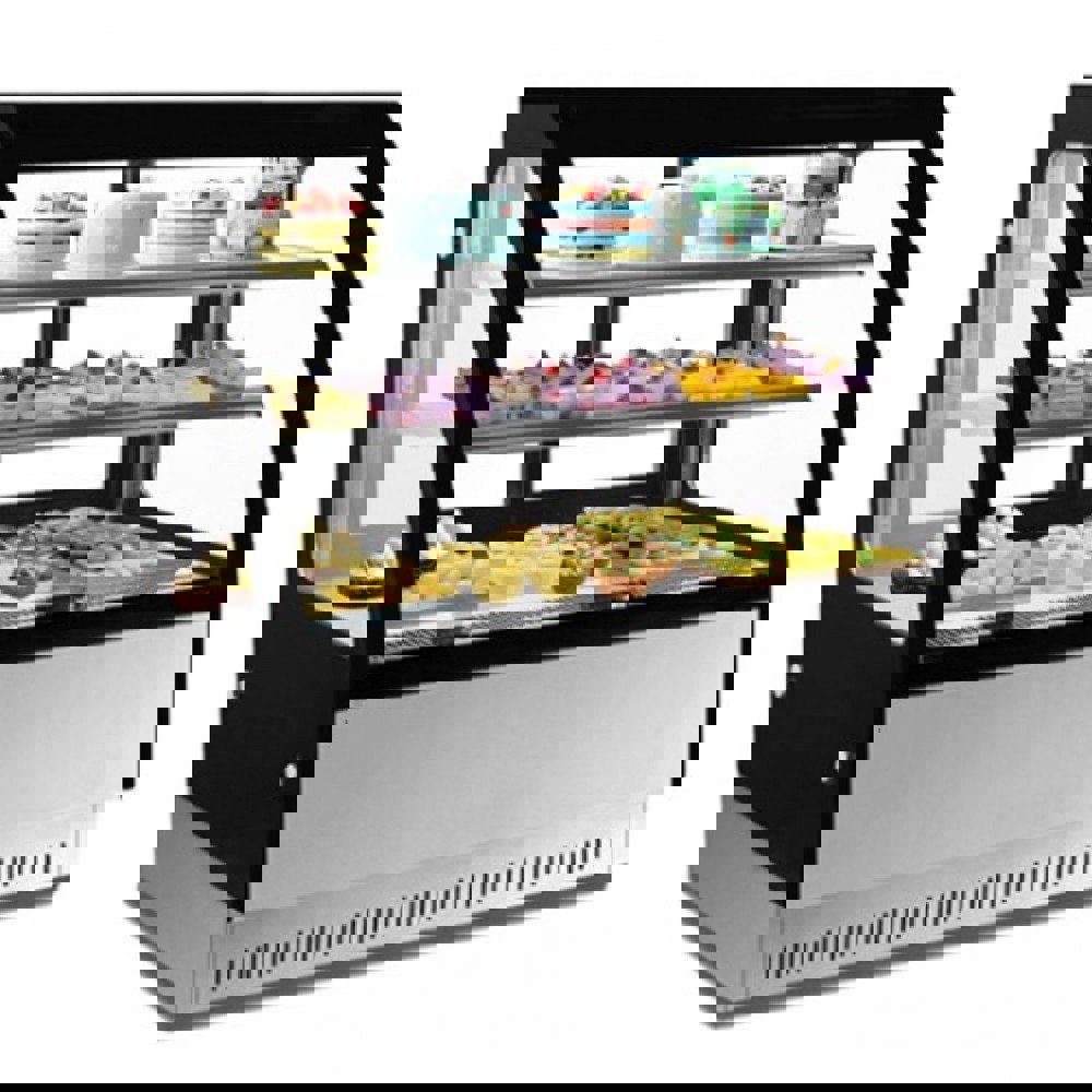 Ss Curved Glass Cakes Display Counter